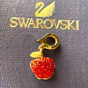 Swarovski Red Apple Charm
